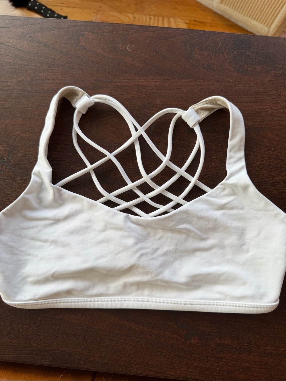 lululemon athletica White Strappy Back Sports Bra